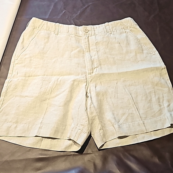 ISLAND COMPANY Bermuda style smens linen shorts size 32 - Picture 1 of 6